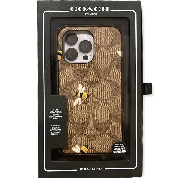 Coach bumblebee iPhone 13 Pro signature case